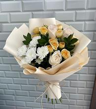 Букет цветов из:  Розы и Хризантемы в Дементьево