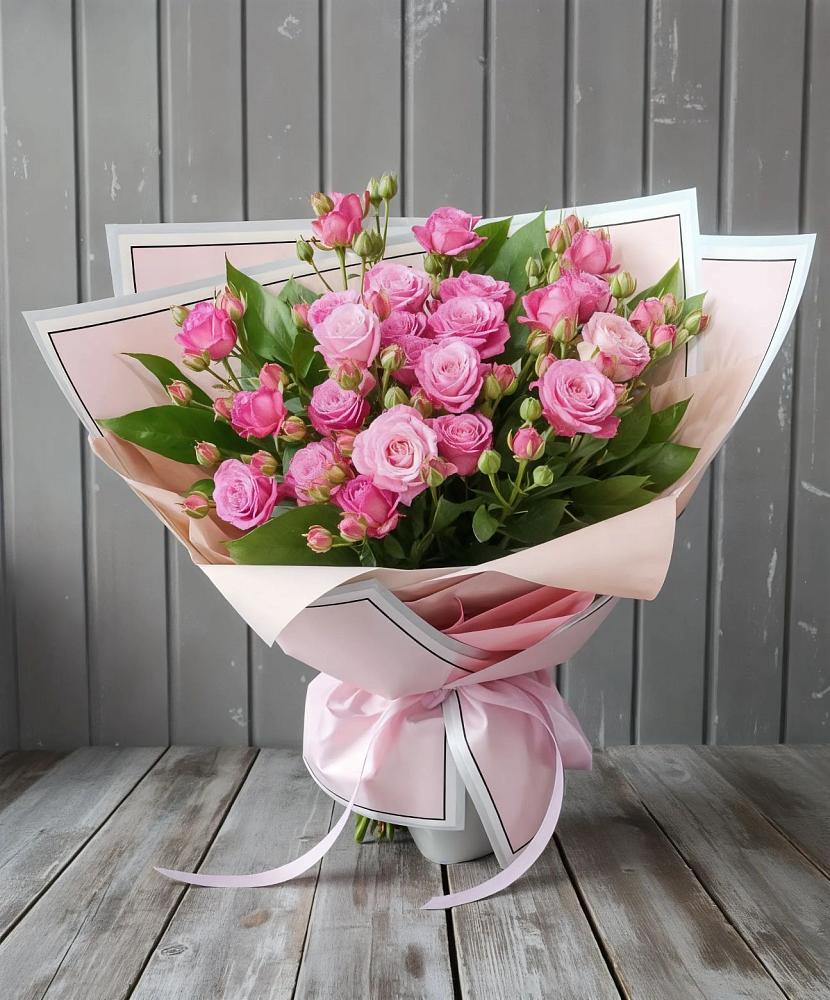Букет Розовый кустик в Дементьево
