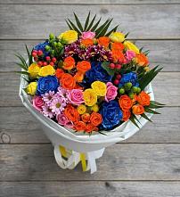 Букет цветов из:  Розы и Хризантемы в Дементьево