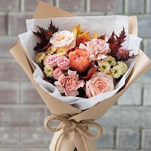 Букет цветов из:  Гвоздики, Хризантемы и Розы в Дементьево