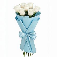 Букет 7 белых роз Проуд #REPLACE_PRED# Дементьево