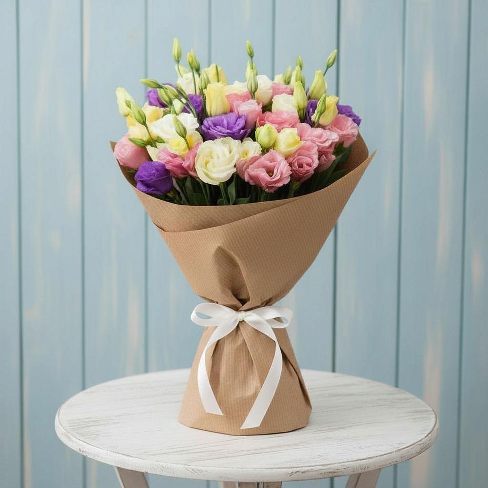 Букет цветов из: Лизиантусы в Дементьево