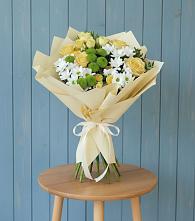 Букет цветов из:  Хризантемы и Розы #REPLACE_PRED# Дементьево