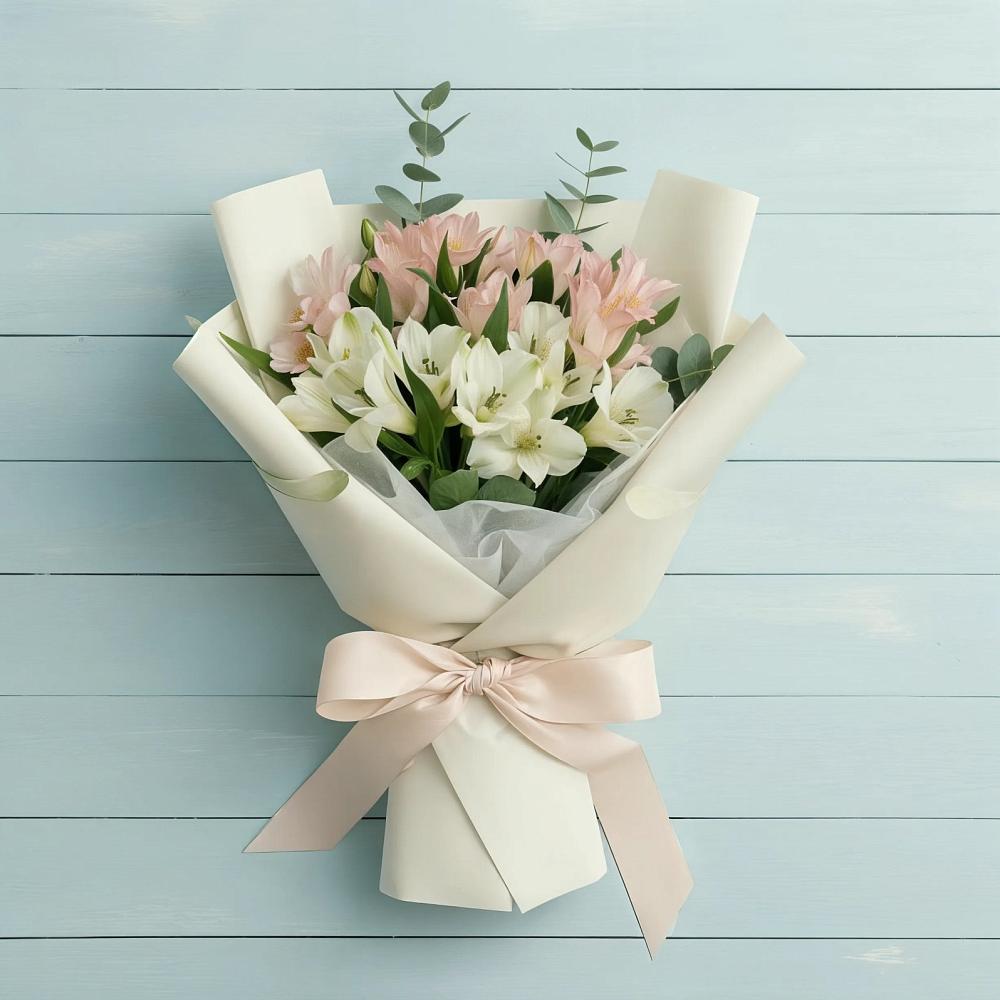 Букет цветов из: Альстромерии в Дементьево