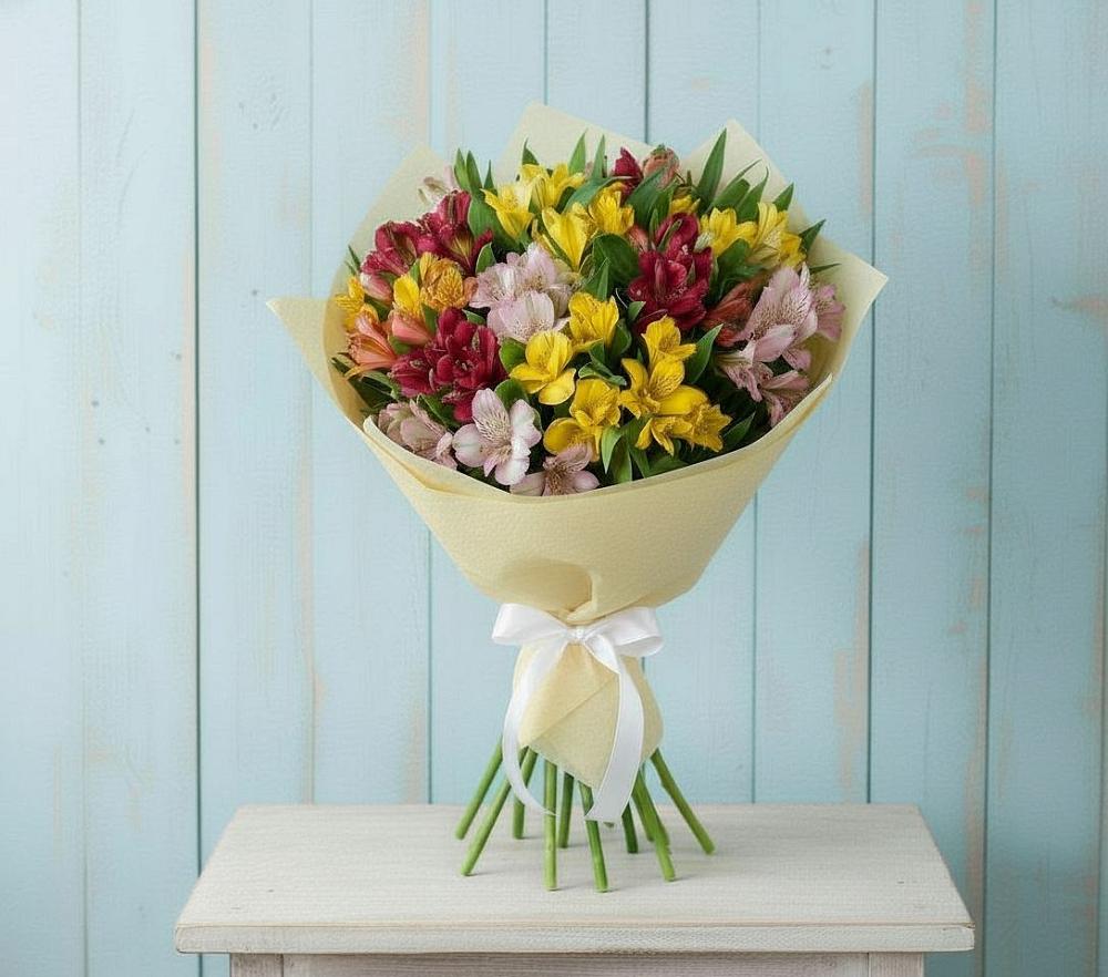 Букет цветов из: Альстромерии в Дементьево