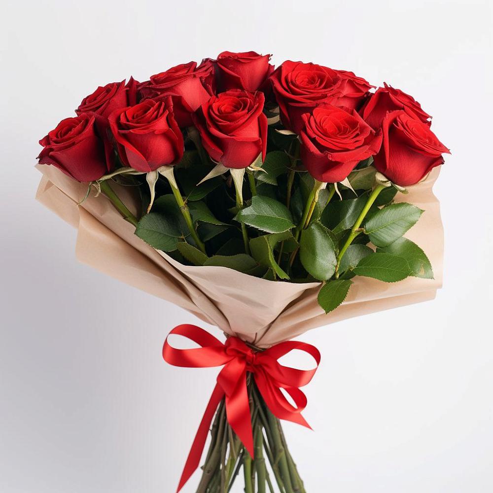 Букет 11 Красных роз Эдлесс Лав в Дементьево