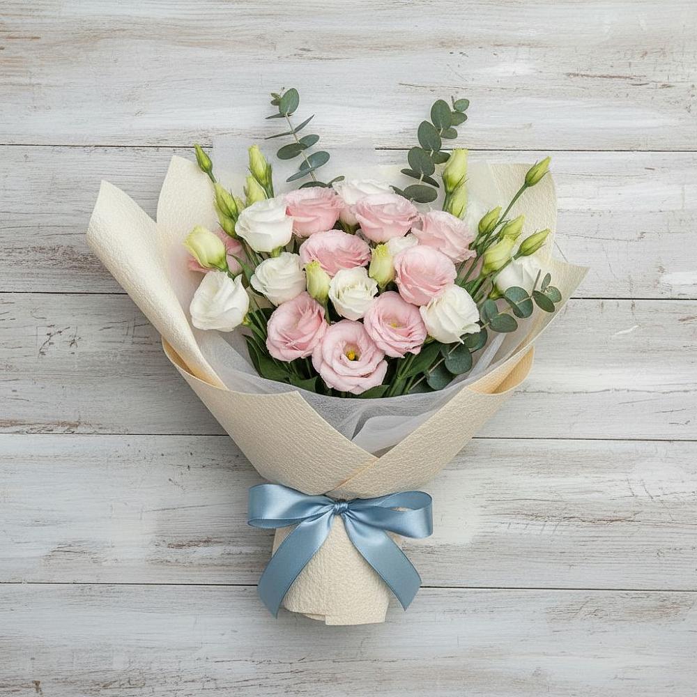 Букет цветов из: Лизиантусы в Дементьево